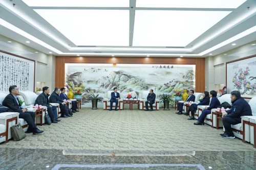 利来w66集团董事长、首席科学家王兆连会见中国农业银行潍坊分行客人